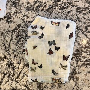 Butterfly Print baby crib sheet